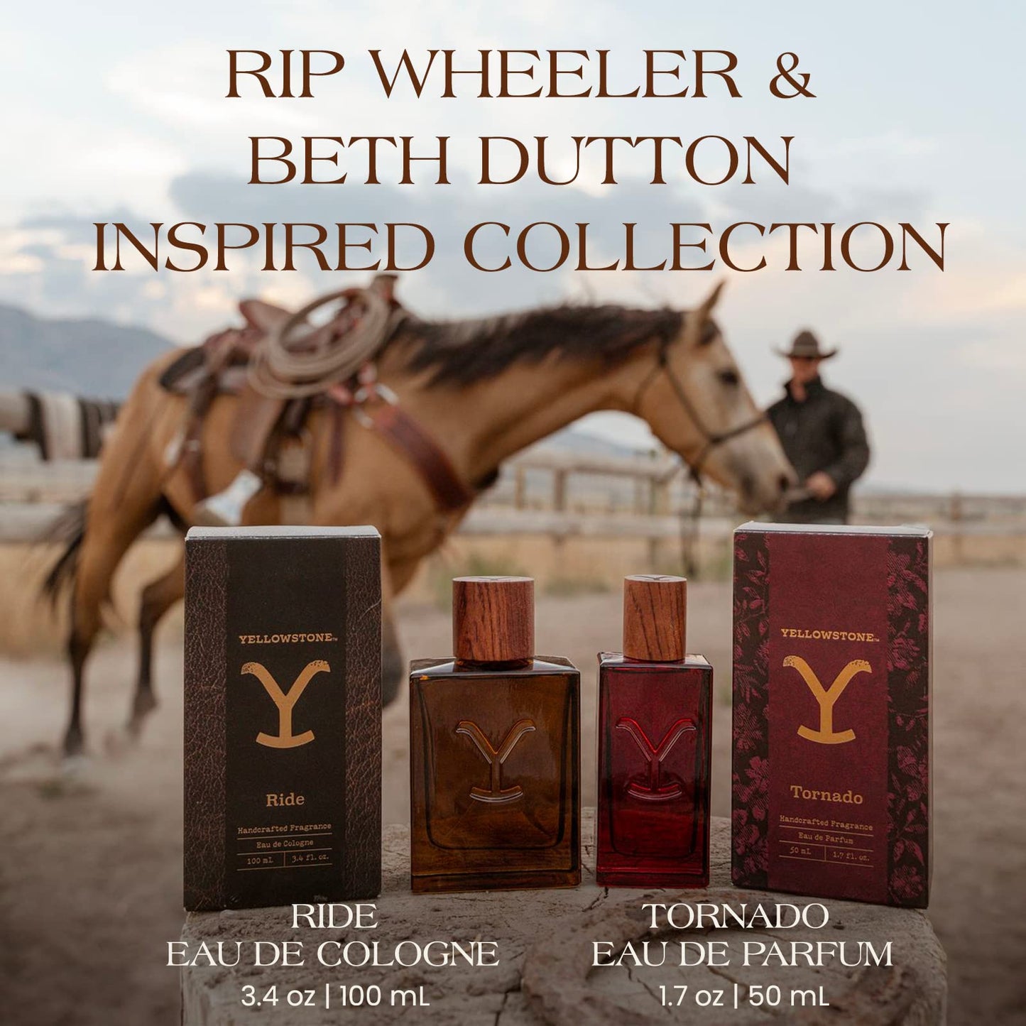 Tru Fragrance Beauty Yellowstone Ride Men's Cologne, 3.4 fl oz (100 ml) - Vibrant, Smokey, Rugged