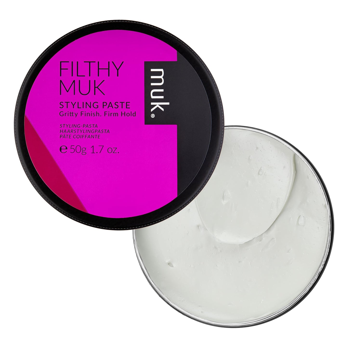 MUK. Haircare Filthy Gritty Finish Styling Paste, Hair Product, Hair Paste For Men, Firm Hold, Gritty Finish, Medium Shine - 1.7oz