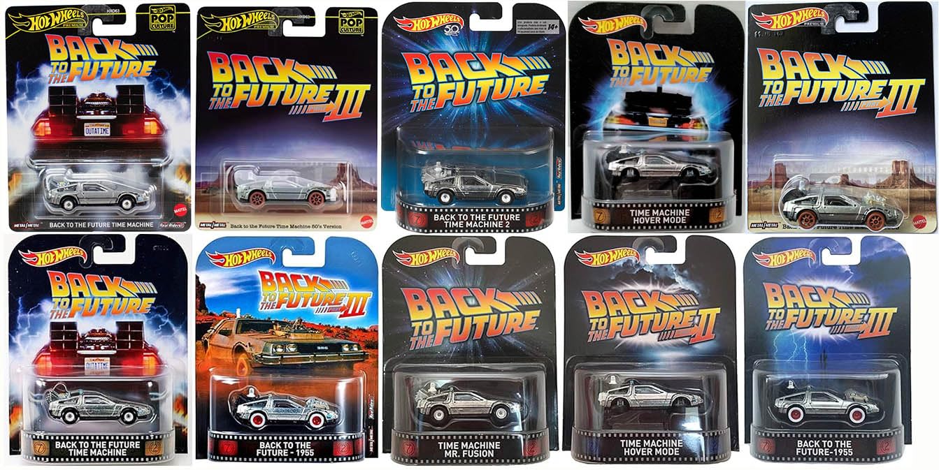 Hot Wheels 2018 Retro Entertainment. Back to The Future Time Machine 2 DeLorean