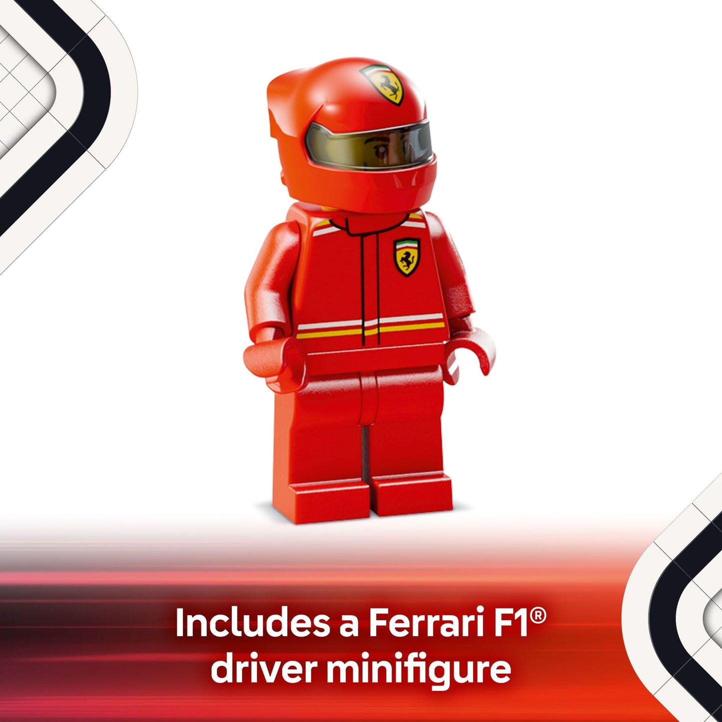 LEGO Speed Champions Ferrari SF-24 F1 77242, Race Car Building Toy for Kids Ages 10+, Ferrari Model Car Gift for Boys, Girls & Fans