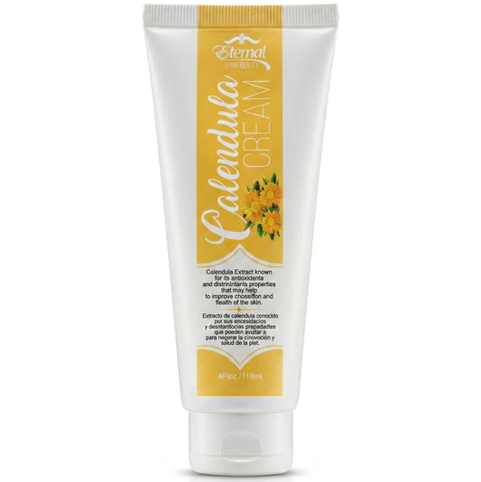 Eternal Spirit Beauty Calendula Cream - Soothing Skin Moisturizer with Calendula Officinalis Extract, Squalane & Hyaluronic Acid - Hydrating Body