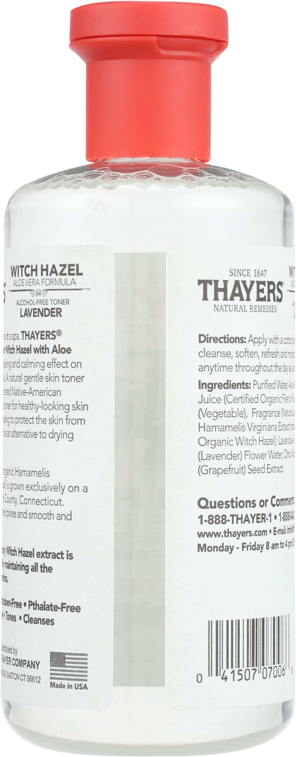Thayers Natural Remedies Witch Hazel Lavendar - Alcohol Free 12 fl oz (355 ml) Liquid