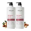ALFHEIM Argan+ Repairing Shampoo & Conditioner Set for Dry, Damaged & Frizzy Hair with Argan Oil, Keratin - Deep Repair, Moisture, Shine & Frizz