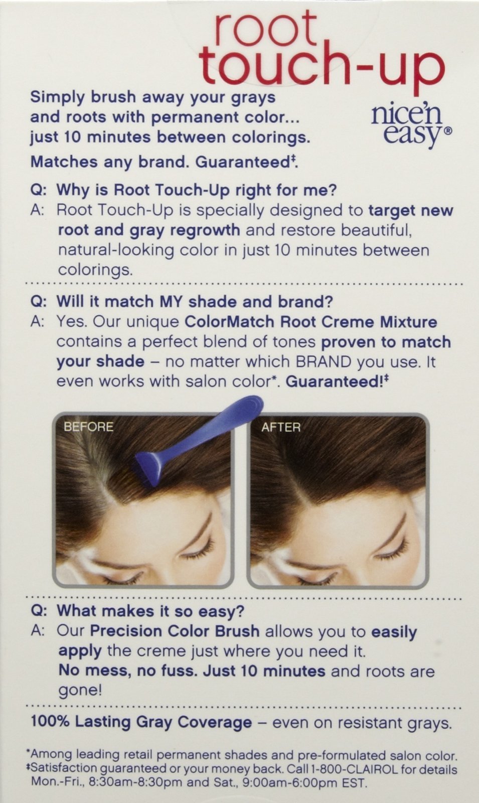 Clairol Nice 'N Easy Root Touch-Up Kit, Medium Golden Brown 5G