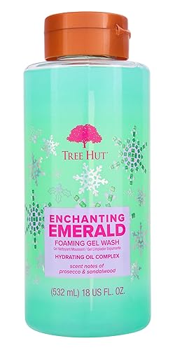 Tree Hut Enchanting Emerald Foaming Gel Wash | Cleanse & Soothe Skin Without Stripping Moisture | Made with our Hydrating Oil Complex | Limited