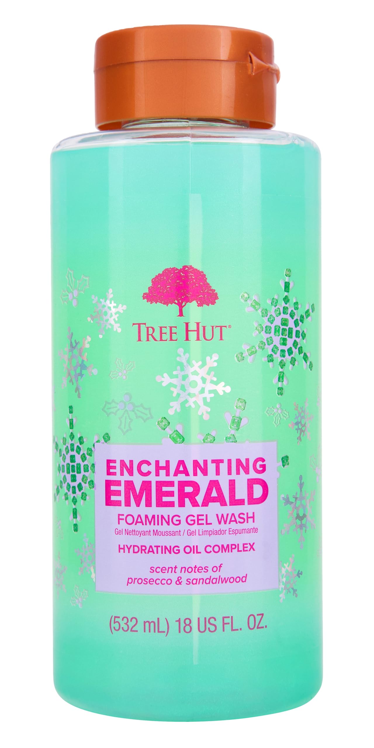 Tree Hut Enchanting Emerald Foaming Gel Wash | Cleanse & Soothe Skin Without Stripping Moisture | Made with our Hydrating Oil Complex | Limited