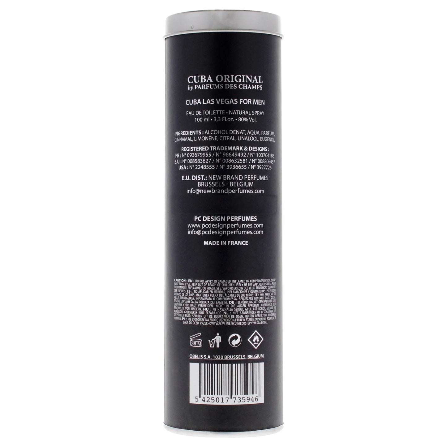 Cuba Cuba City Las Vegas Men 3.3 oz EDT Spray