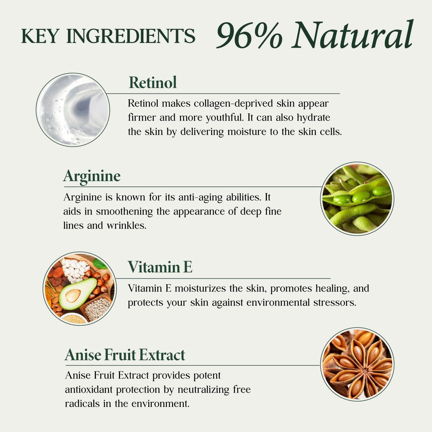 CLARA'S NEW YORK Retinol Facial Serum with Vitamin E - Hydrating, Firming & Skin-Supportive - 30ml / 1 Fl Oz - Made in US