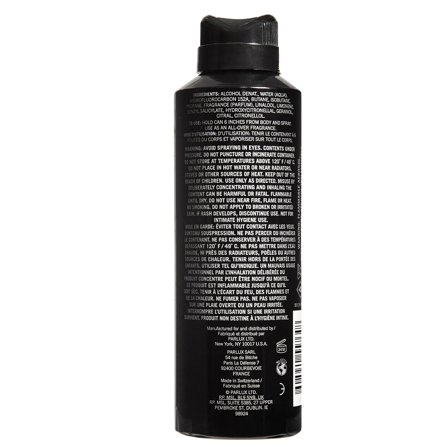 Kenneth Cole Black All Over Body Spray for Men, Aromatic Woody Fragrance, Notes of Watermint, Mandarin, Cedar, and Musk, Long-Lasting Cologne, 6.0 Fl.