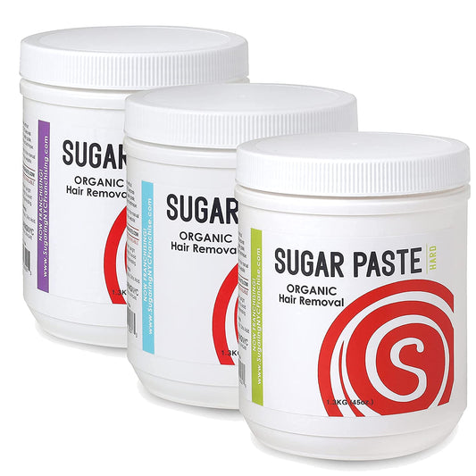 Sugaring NYC Paste Set - Soft, Medium, Hard Signature Organic Paste Beauty and Personal Care Sugaring