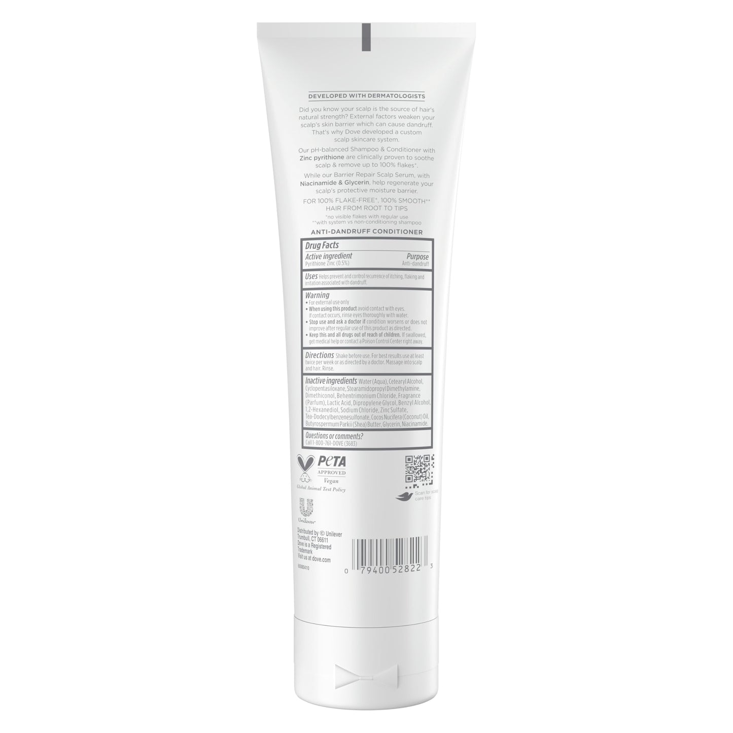 Dove Derma Scalp Dandruff & Itch Relief Conditioner 1 ct with Pyrithione Zinc, Lamellar Serum and Niacinamide or Flaky, Itchy Scalp Relief 9 Fl oz