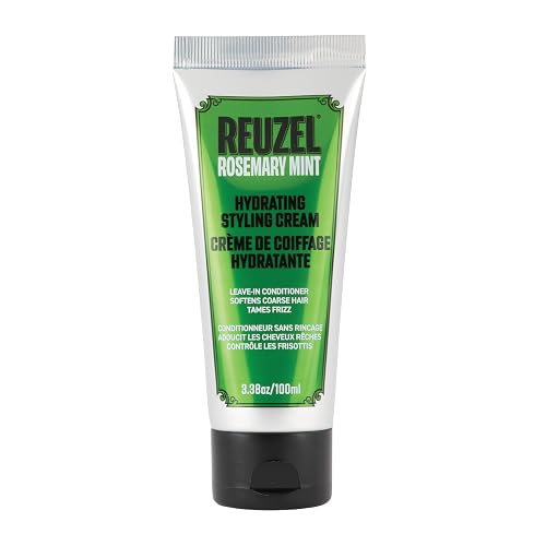 REUZEL Hydrating Style Cream, Low Hold, Water Soluble, Low Shine, Tames Frizz and Nourishes Hair, Vegan Formula, For All Hair Types, 3.38 oz