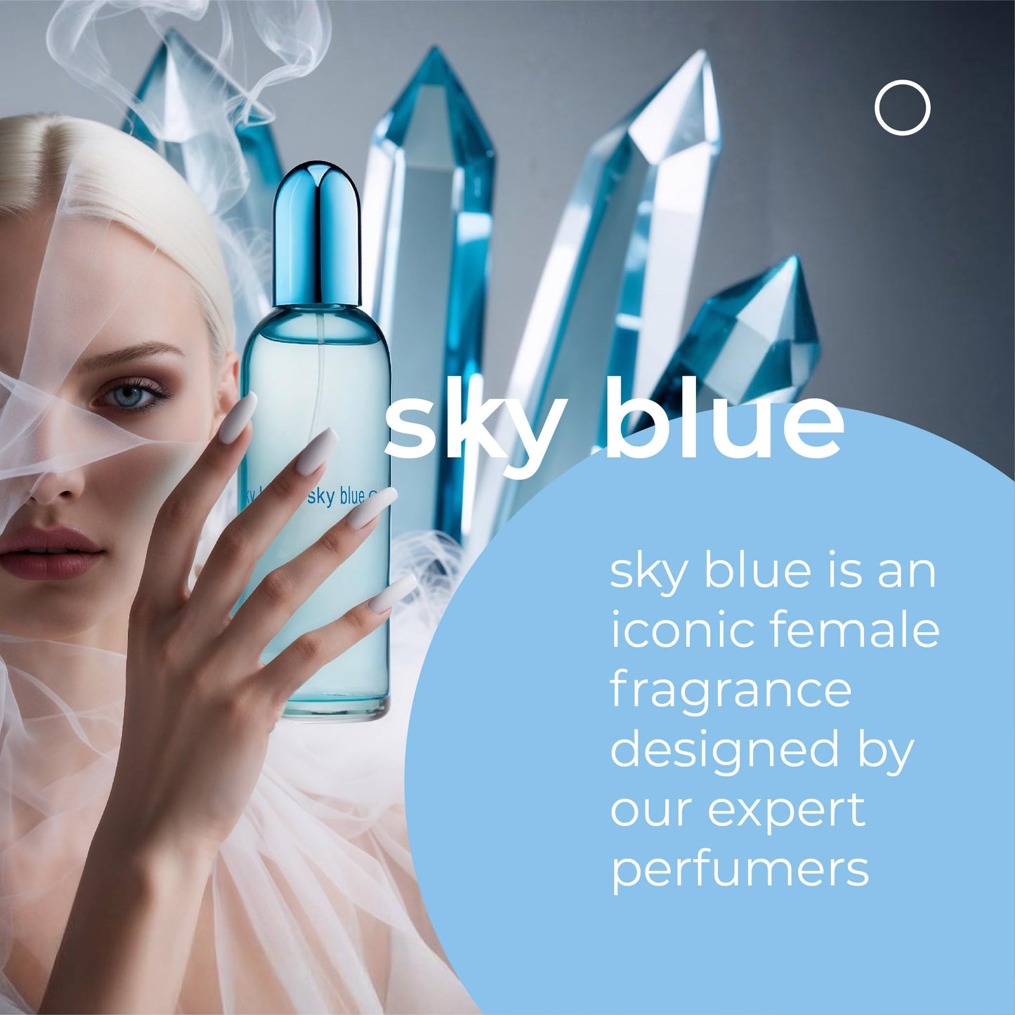 Colour Me Sky Blue by Milton-Lloyd for Women - 3.4 oz EDP Spray