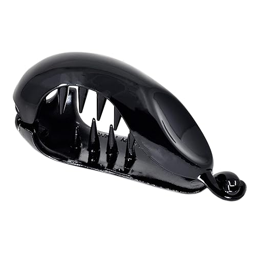 Camila Paris CP2302 2.75 Inch Small Hair Claw Clip for Women Black, Strong Hold Decorative Hair Clips Durable Styling Girls Hair Accessories. Ponytail