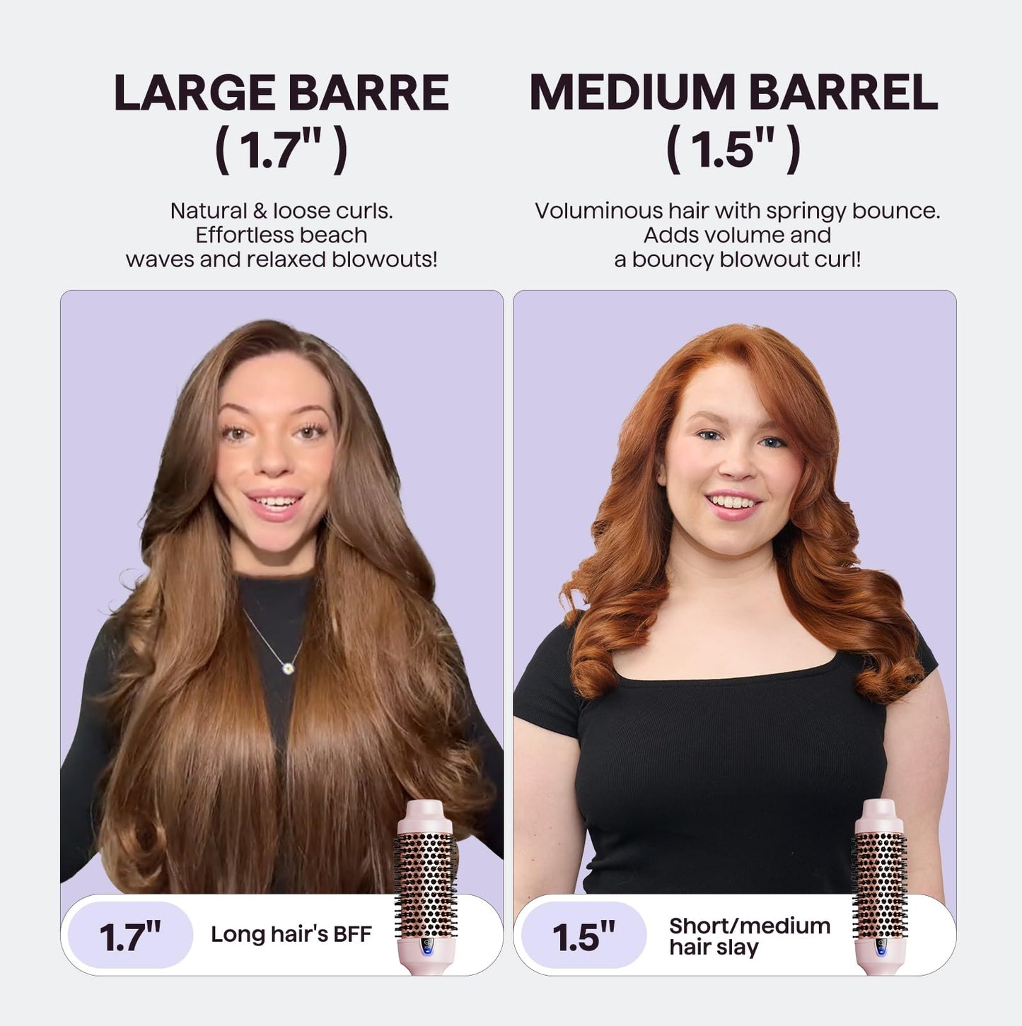 Wavytalk Thermal Brush, Blowout Express 1.7 Inch Blowout Brush, Negative Ion Technology for Creating Smooth Relax Blowouts, Give the Hair Body Beauty and Personal Care wavytalk
