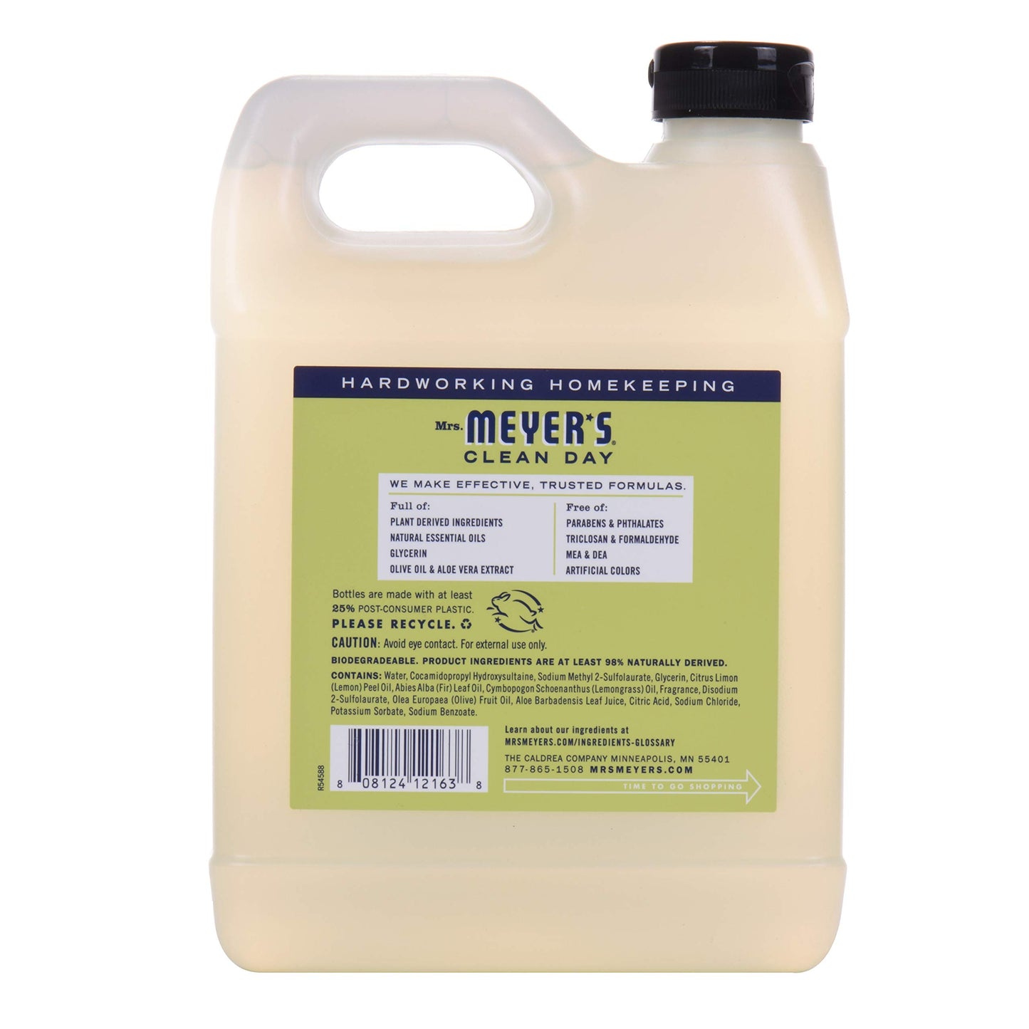 Mrs Meyers Liquid Hand Soap Refill, 33 Oz, Lemon Verbena Scent, Pack Of 2