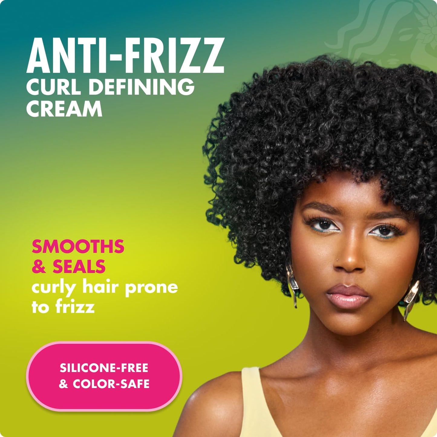 Mielle Organics Avocado & Tamanu Anti-Frizz Curl Cream for Textured Hair - Smoothing & Defining Cream to Lock In Moisture & Enhance Shine - Curly Hair