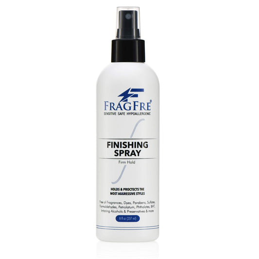 FRAGFRE Hair Finishing Spray Firm Hold 8 oz - Hair Spray for Sensitive Skin - Fragrance Free Hypoallergenic Parabens Free - Holds and Protects Your