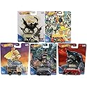 Hot Wheels Premium Pop Culture DC Batman Comics Complete 5‑Car Set - 1:64 Die‑Cast, DLB45-946P, Ages 3+