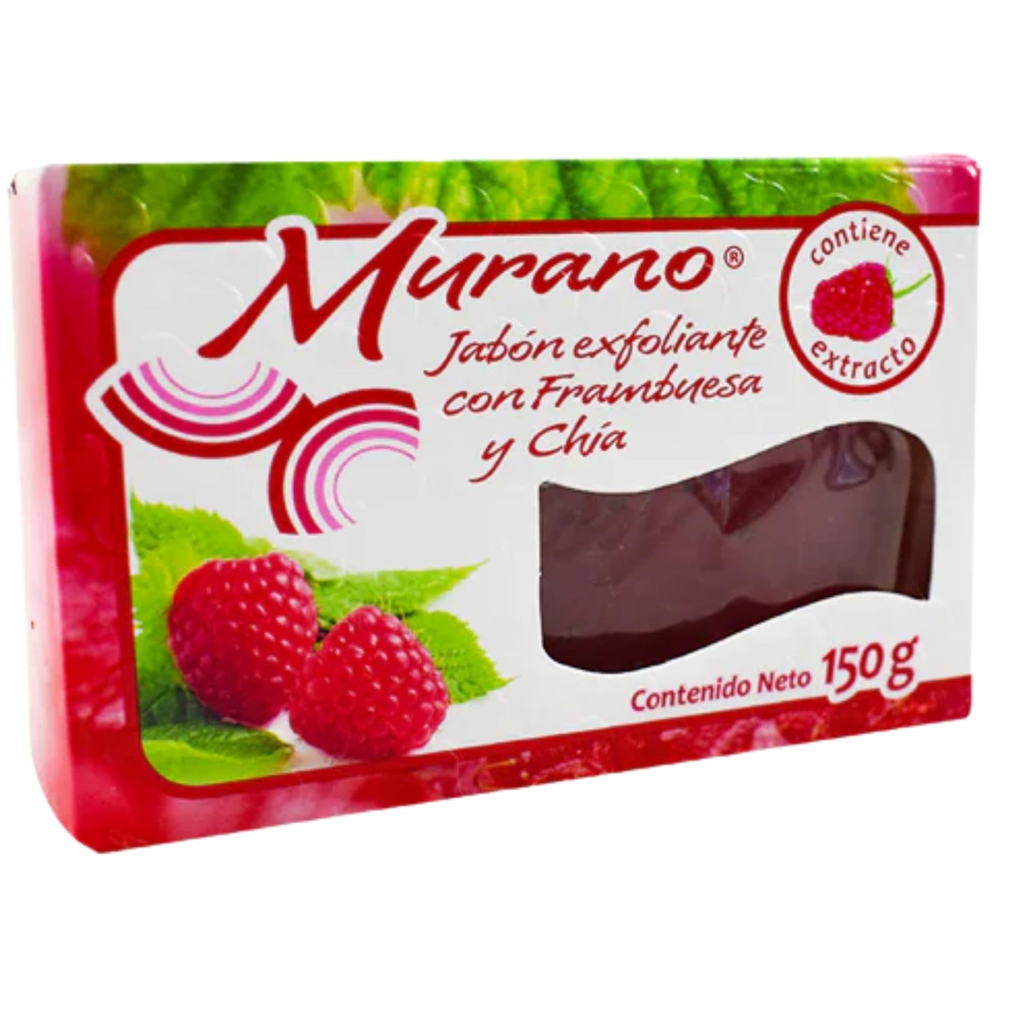 Five Brothers Products Murano Bar Soap with Raspberry and Chia Extract 3-Pack