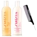Sukesha Extra Body Hair Wash Shampoo & Conditioning Rinse Conditioner DUO Set (w/Sleek Comb) Gentle Volumizing Formula, Light Detangling, 100% Vegan