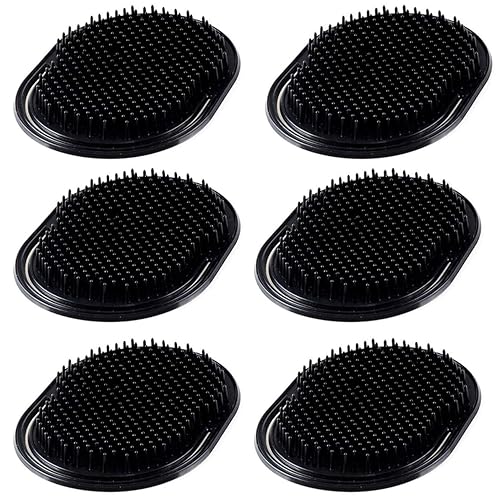 6Pcs shampoo pocket comb massage hair comb pocket palm brush comb portable hair comb beard comb creative scalp brush pocket combs for men and pets