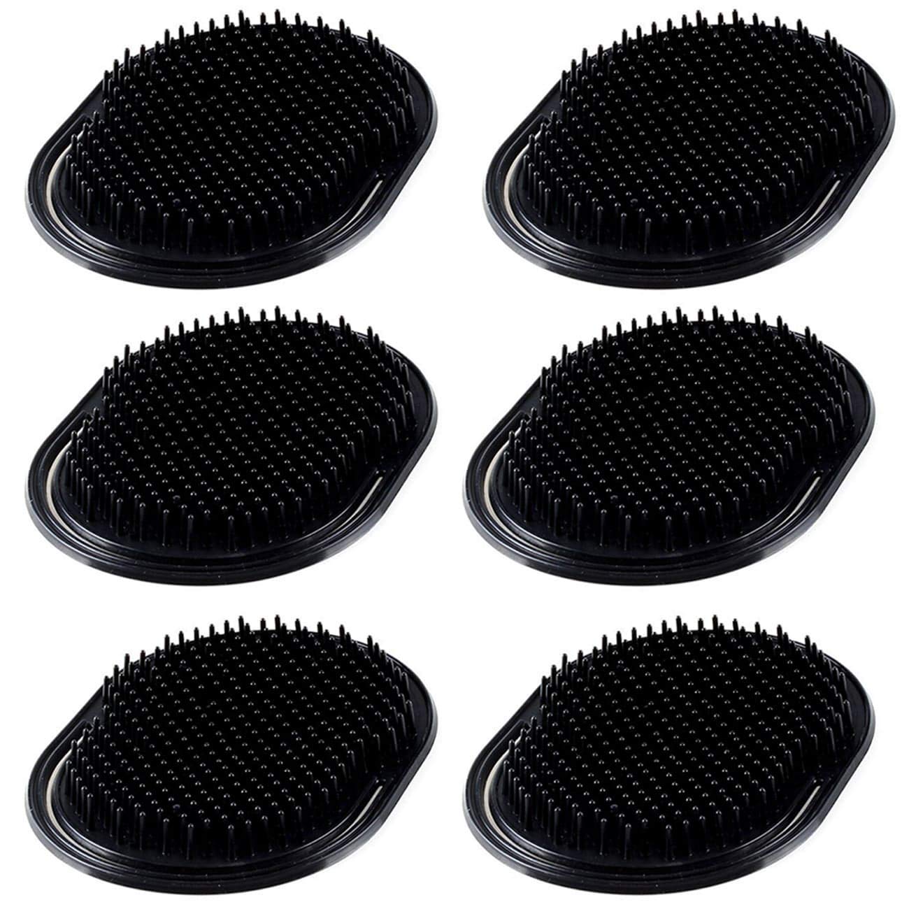 6Pcs shampoo pocket comb massage hair comb pocket palm brush comb portable hair comb beard comb creative scalp brush pocket combs for men and pets