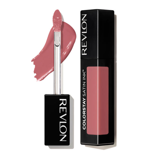 REVLON ColorStay Satin Ink Crown Jewels Liquid Lipstick, Longlasting & Waterproof Lipcolor, Moisturizing Creamy Formula Infused with Black Currant