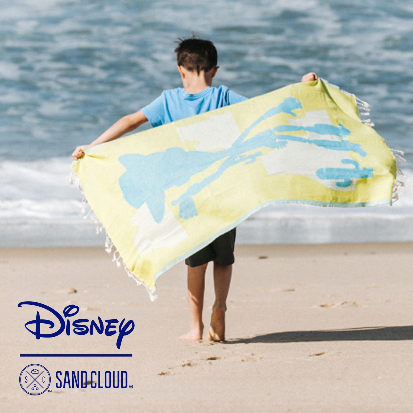 Sand Cloud Turkish Beach Towel - Disney Pixar Woody Kids - Sand Free - 100% Certified Organic Turkish Cotton Yarn - Quick Dry Towel for Beach…