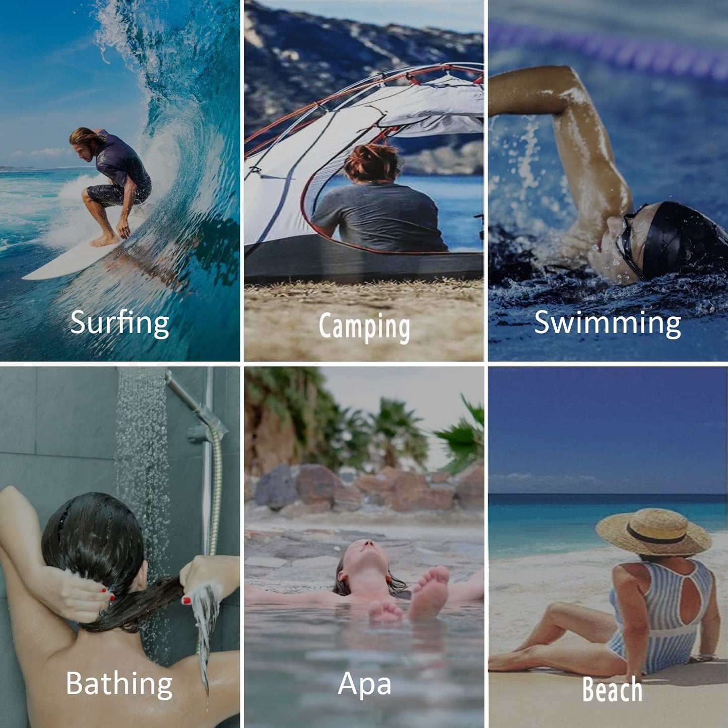 kaylz Microfiber Surf Poncho Wearable Beach Towel Oversized, Kids Adult Hooded Towel Quick Dry Changing Poncho (75 * 65cm, Navy)