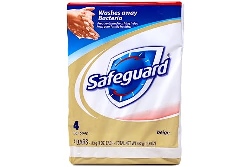 Safeguard Antibacterial Hand Bar Soap 4 Oz, 4 Bars Each, Pack of 8, (32 Total Bars) Beauty & Personal Care Safeguard