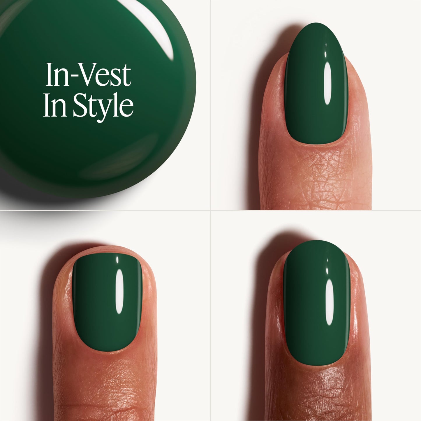 essie gel couture, Long-Lasting Nail Polish, 8-free Vegan, Fashion Freedom, Green, In-Vest In Style, 0.46 fl oz Beauty & Personal Care essie
