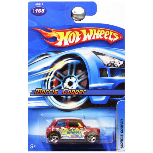 Hot Wheels Morris Mini Cooper Veloo Racer, European Interior {Steering On Opposite side}, Detailed Race Replica, Scale 1/64, 2006.
