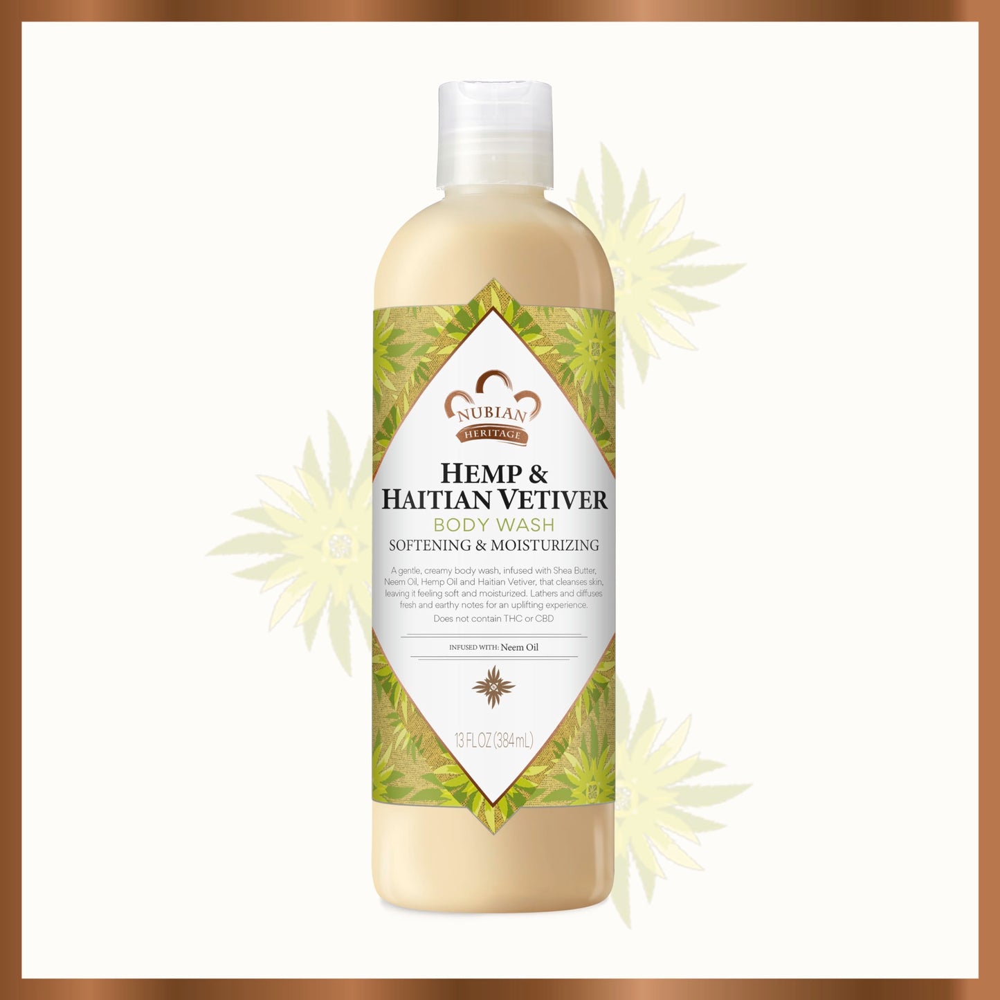 Nubian Heritage Indian Hemp Body Wash, Indian Hemp 13 OZ (Pack of 3) Beauty & Personal Care Nubian Heritage