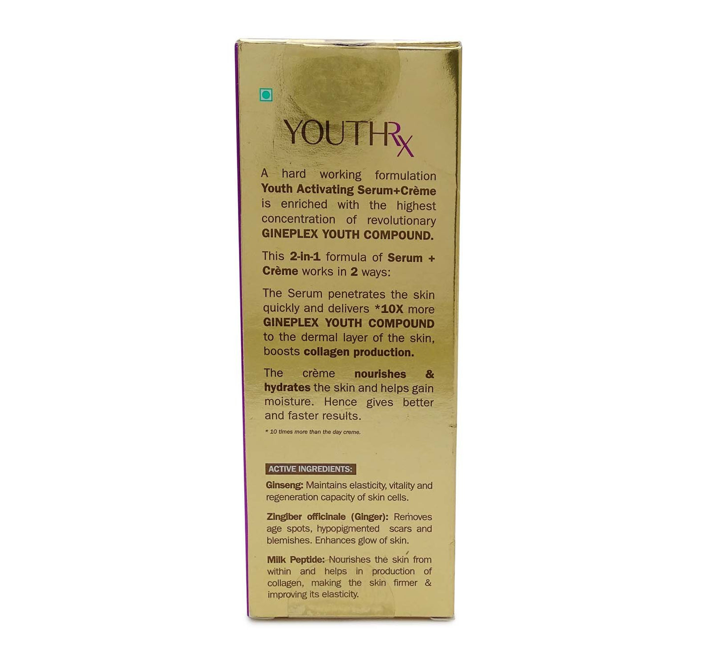 Lotus Herbals Youthrx Youth Activating Serum + Creme 30Ml
