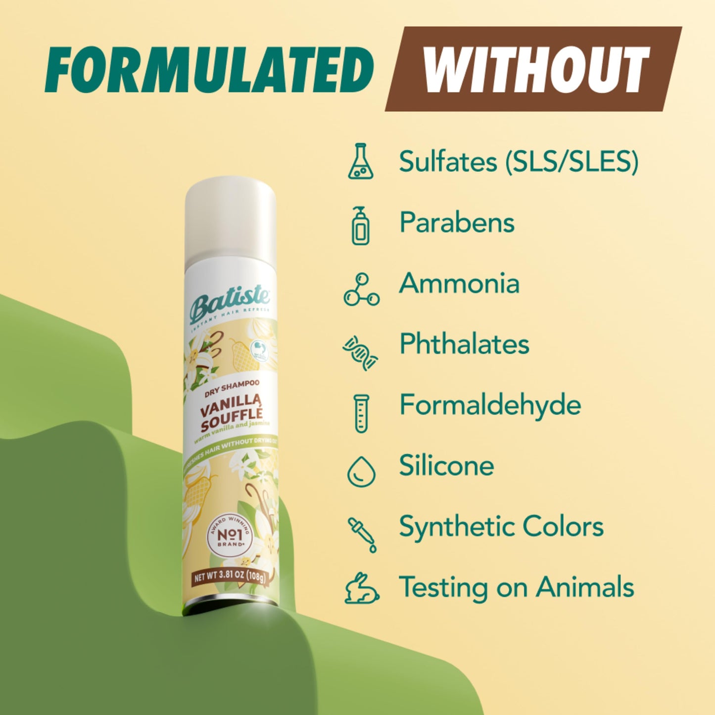 Batiste Dry Shampoo, Vanilla Souffle, 3.81 Oz Beauty and Personal Care Batiste