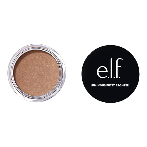 e.l.f. Luminous Putty Bronzer, Lightweight Putty-to-Powder Bronzer For A Radiant, Glowing Finish, Highly Pigmented, Vegan & Cruelty-Free, Summer