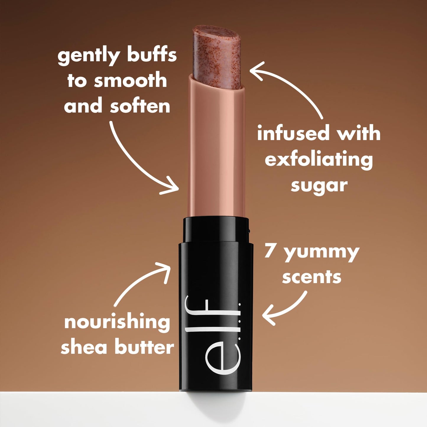 e.l.f. Lip Exfoliator, Moisturizing Scented Lip Scrub For Exfoliating & Smoothing Lips, Infused With Jojoba Oil, Vegan & Cruelty-free, Orange
