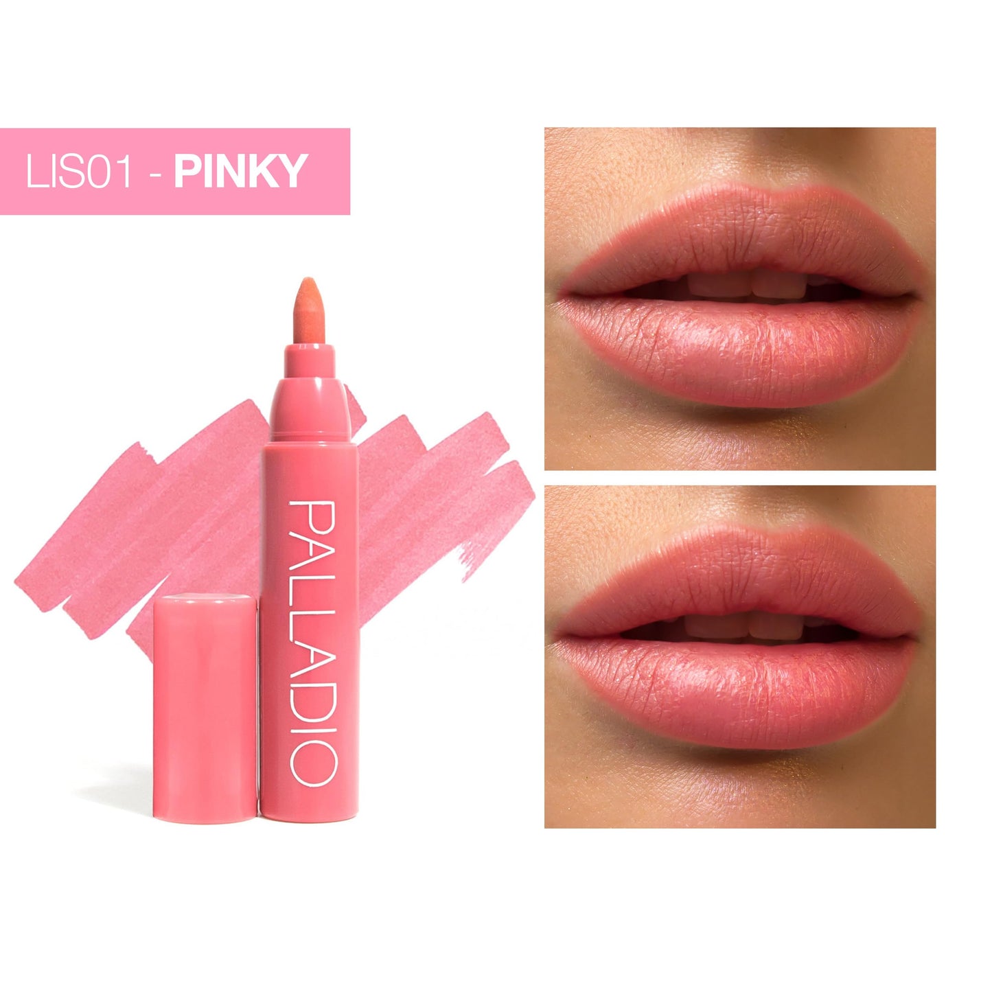 Palladio Lip Stain, Hydrating and Waterproof Formula, Matte Color Look, Long-lasting All Day Wear Lip Color, Smudge Proof Natural Finish, Precise