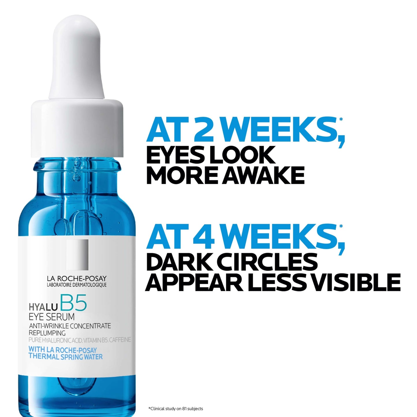 La Roche-Posay Hyalu B5 Eye Serum with Hyaluronic Acid & Caffeine for Dark Circles, Hydrating Serum for Dark Circles and Wrinkles with Roller Ball Beauty and Personal Care La Roche-Posay
