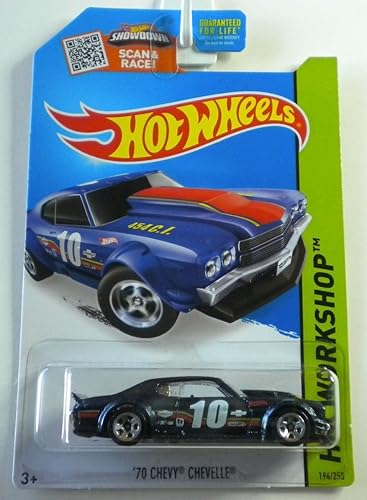 Hot Wheels, 2015 HW Workshop, '70 Chevy Chevelle [Dark Blue] Die-Cast Vehicle #194/250