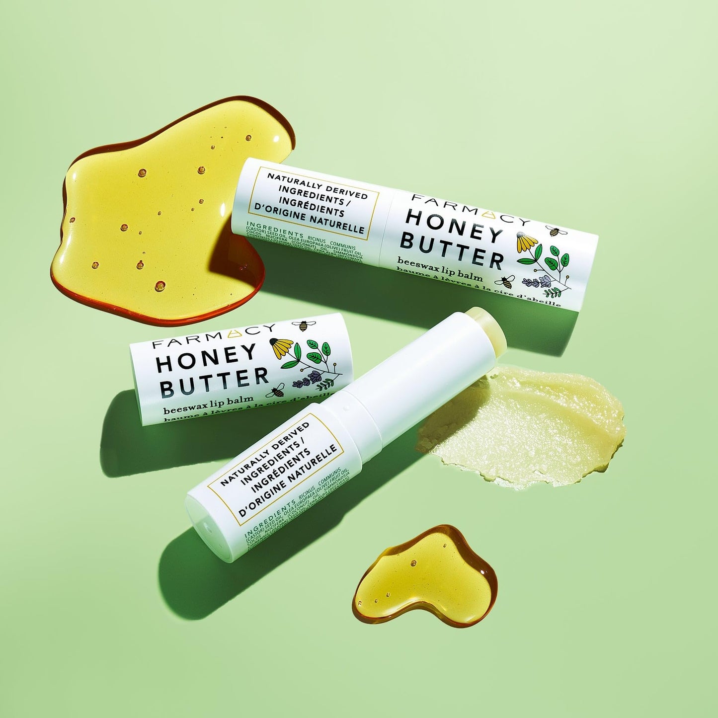 Farmacy Beeswax Lip Balm - Honey Butter Moisturizing Lip Care Enriched with Cupuaçu & Cocoa Butters, Proprietary Honey Blend and Vitamin E to Nourish