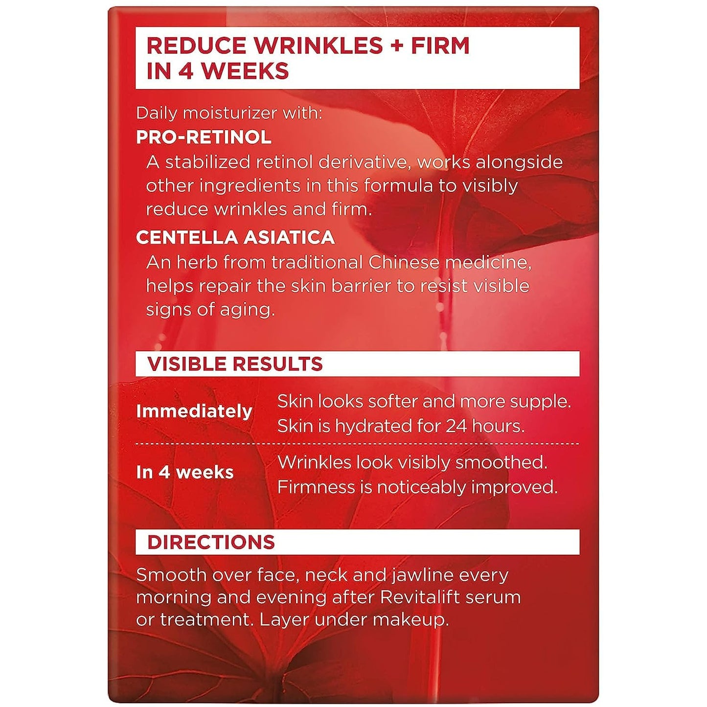 L'Oreal Revitalift Face & Neck Anti-Wrinkle & Firming Moisturizer Day Cream 1.70 oz (Pack of 10)