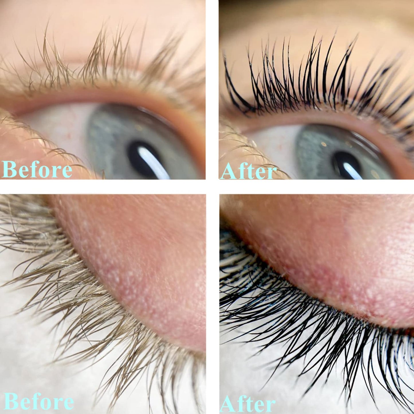 Black Lash T-i-n-t Kit, Keratin Black Eyelash D-y-e and Eyebrow T-i n t, 6 Week Voluminous Brow T-int, T-inting Look For Lash Perm/Lift/Lamination