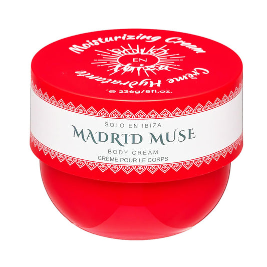 Solo en Ibiza Madrid Muse Moisturizing Body Cream, 8.1 fl oz, Red