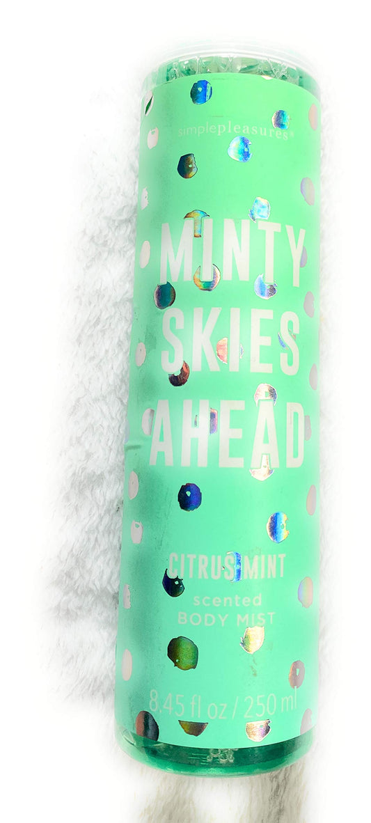 Simply Pleasures Minty Skies Ahead Citrus Mint Body Spray 8.45 Fl oz Beauty & Personal Care Simply Pleasures