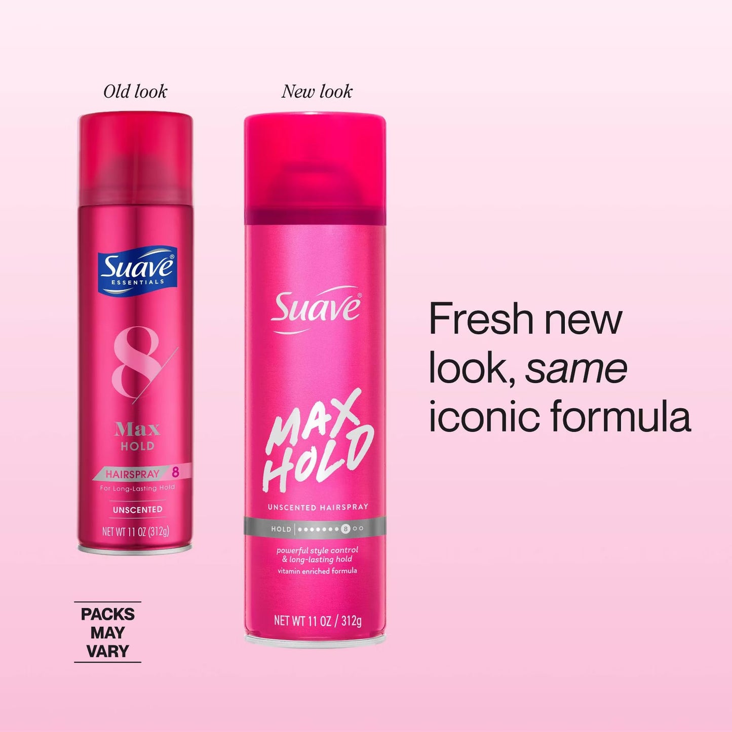 Suave Hairspray Max Hold 8 Unscented 11 Ounce (Pack of 6)