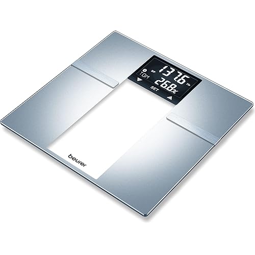 Beurer BF70 Body Fat Scale, Weight, Water & More, Smart Digital Scale for Full Body Analysis, BMI & Calorie Display, App Sync via Bluetooth, User…