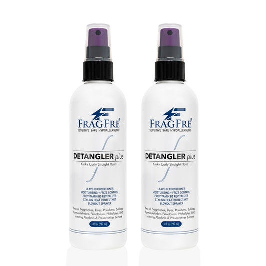 FRAGFRE Detangler plus Styling Hair Spray 8 oz (2-Pack Gift Set) - Heat Protectant and Blowout Spray - Leave in Conditioner for Sensitive Skin Beauty & Personal Care FRAGFRE
