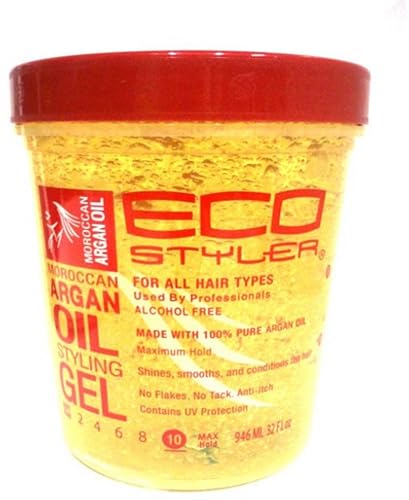 ECOCO EcoStyler Styling Gel, Moroccan Argan Oil, 32 oz (Pack of 5)